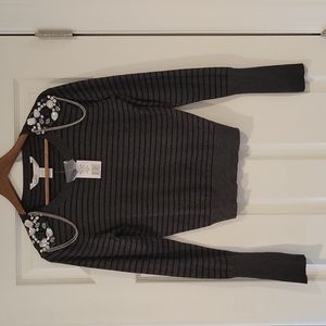 RARE NWT Britney for Candies Sweater with Embellished Shoulders